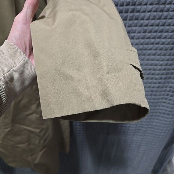 VTG Trench Overcoat Jacket 42Long Aberdeen Tan Corp Classic Gorp Tech Zip Liner - Picture 9 of 16